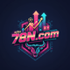 Logo do PIX com efeito neon rosa